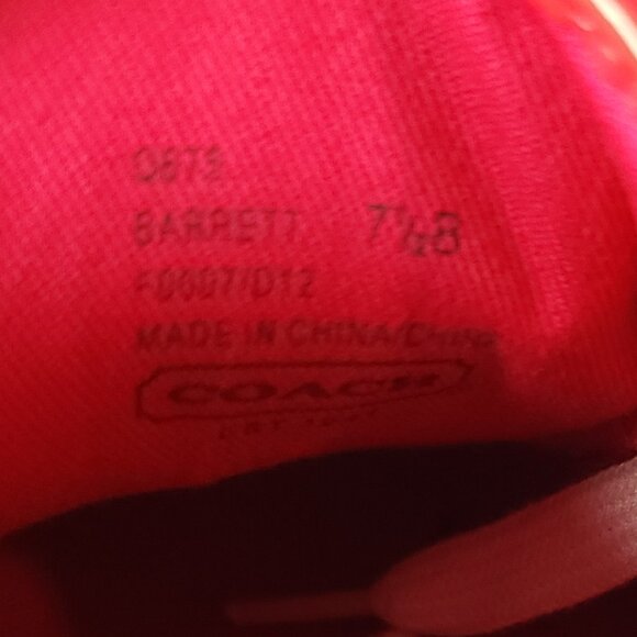 Coach Barrett Poppy Ikat low-top sneakers Sz 7.5 - Picture 7 of 7